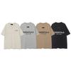 FOG ESSENTIALS Mens Loose Fit Short Sleeve T-Shirt Letter Print Streetwear Casual Top