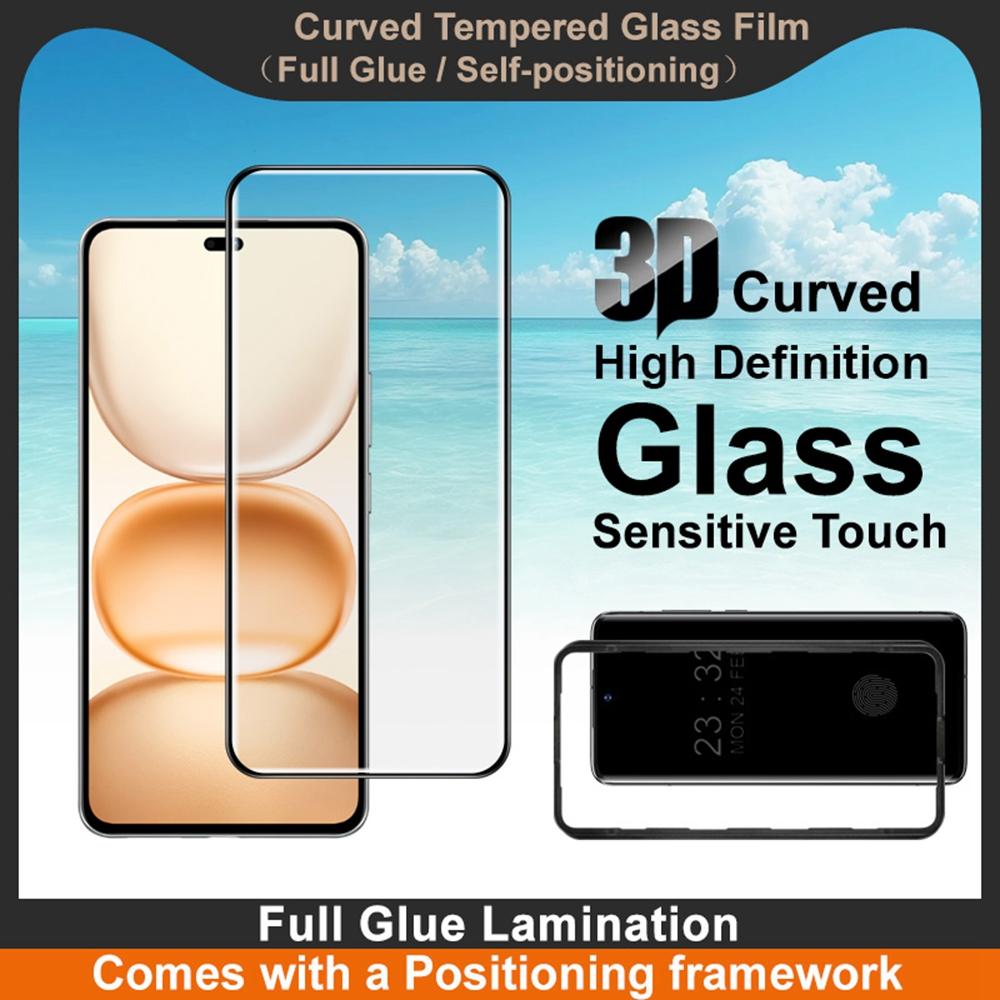 IMAK For Honor Power 5G Screen Protector Full Glue 3D Curved Tempered Glass Film with Positioning Frame