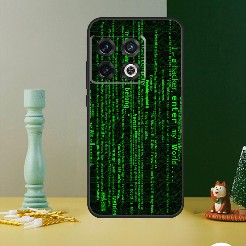 Чехол для телефона с изображением хакерского компьютерного кода Для OnePlus 13 12 11 9 10 Pro 13R 12R 8T 9RT 10T 10R Nord 4 CE 2 3 Lite N20 N30