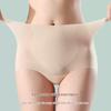 Женские бесшовные трусы-слипы с высокой талией из ледяного шелка - Ультратонкие, Дышащие, Контроль живота, Подтягивающие бедра