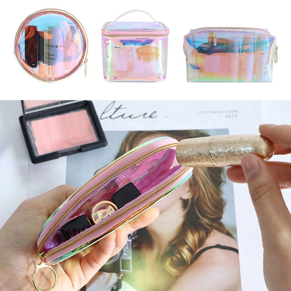 Красочная прозрачная сумка для хранения Многоцелевая косметичка Сумки для туалетных принадлежностей Путешествия Отдых на природе