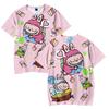 Fashion LABUBU Cartoon T Shirts for Women Men Summer Clothing Fitness O Neck Man T-shirt Oversized Men T-shirts Tops