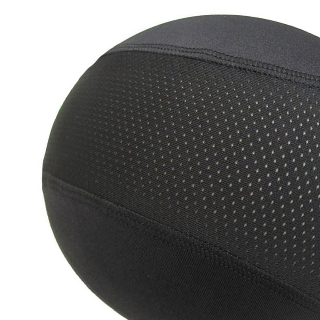 Helmet Lined Cap Breathable Sweat Absorbing Stretchy Unisex Motorcycle Helmet Liner for Cycling Running Black