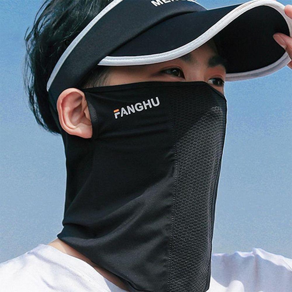 New UV Protection Summer Sunscreen Mask Breathable Thin Ice Silk Mask Traceless Neck Wrap Cover