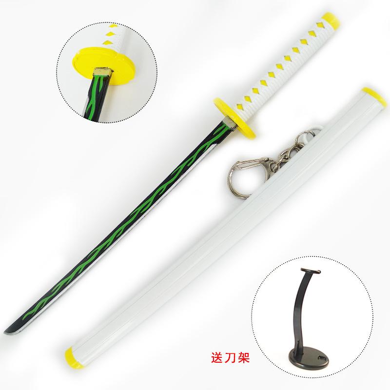 22 см безопасность Кимэцу но Яиба сплав меч оружие убийца демонов косплей Кочоу Синобу самурайский меч катана нож ниндзя Эспада реквизит сценический реквизит