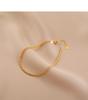 Pure 18k Real Gold Bracelets Women Trendy Au750 Adjustable Heart Pendant Jewelry Solid Gold Bracelet for Women