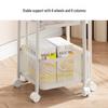 OIMG Movable Rotating Floor Storage Cart