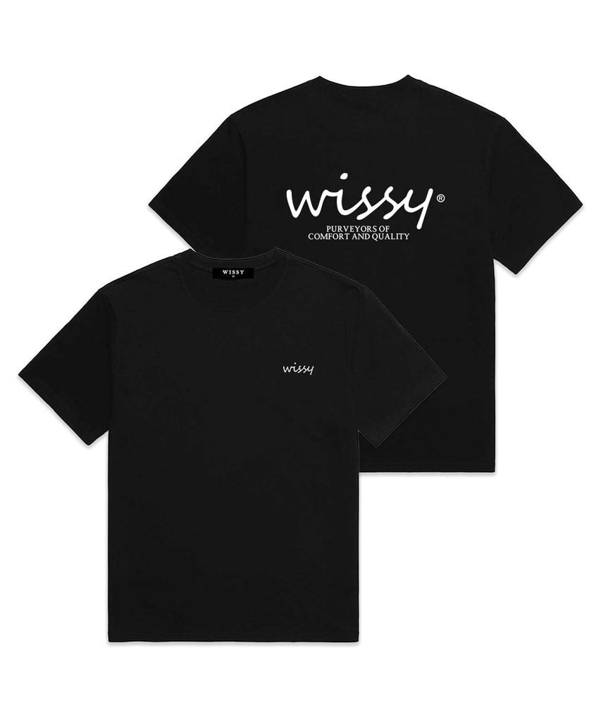 Базовая футболка с коротким рукавом Wissi с логотипом (Ws004) черный