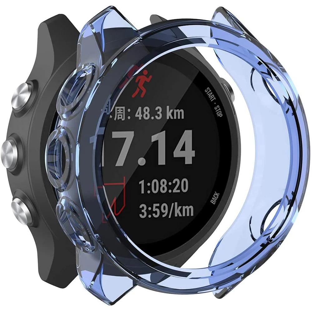 Чехол-накладка для Garmin Forerunner 965 265 265S 245 245M 645 645M Бампер Защитный чехол Умные часы Мягкий ТПУ Защитная накладка