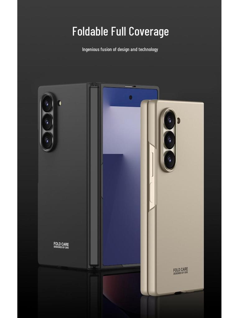 Ультратонкий матовый чехол для телефона Samsung ZFold7: Модный, Однотонный, Складной Защитный Чехол