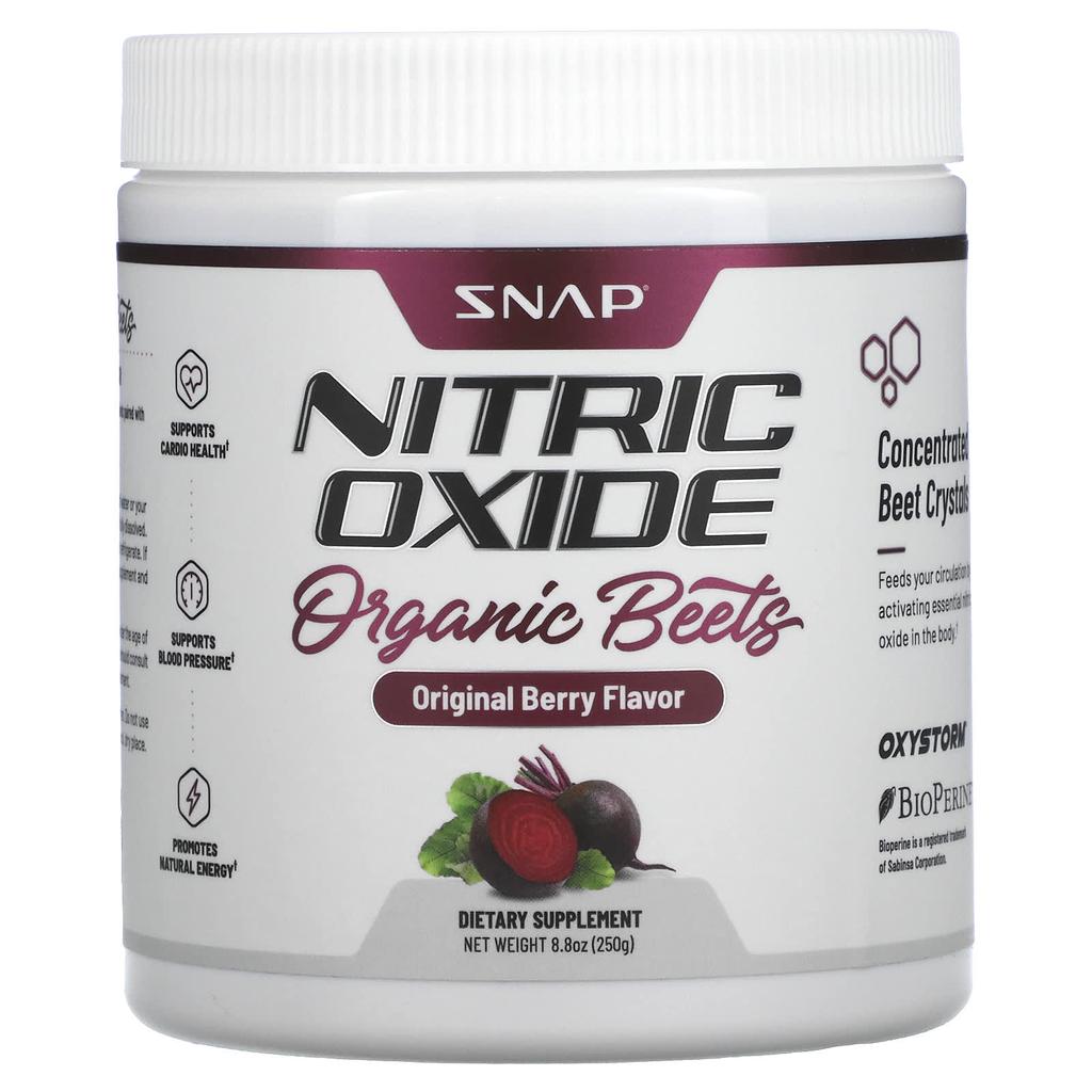 Snap Supplements, Оксид азота, органическая свекла, Original Berry, 8,8 унций (250 г)