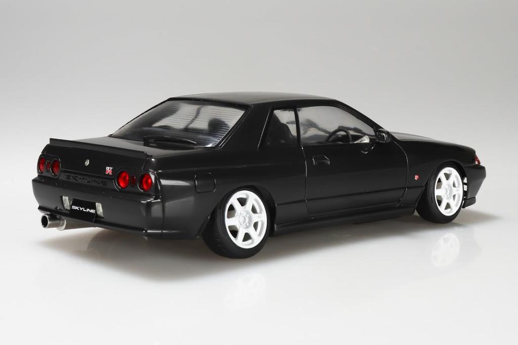 Aoshima Bunka Kyozai The Tuned Car 104 Skyline Пневмоподвеска Кастомный Масштаб и Резина Пластиковая Модель в Наборе (АОСИМА) нет. GT-R '89 (Nissan) 1/24 PS, ABS,