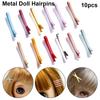 Dolls Hairpin Accessories Headwear Hairclip Children Hair Clip Mini Metal Headclip Doll Head Clips