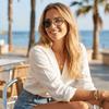 Changeable Color Lenses Retro Sunglasses Plastic Alloy Frame Vintage Sunglasses Anti-UV Lens Round Punk Fashion Shades Fashion