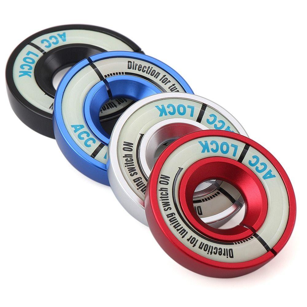 Zinc Zinc Alloy Luminous Ignition Switch Cover Ignition Key Ring Cover Car Switch Sticker Start Button Cover