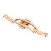 Watch Band Deployment Clasp Double Button Alloy Steel Watchband Fastening Buckle Rose Color