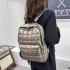 Зимний ультралегкий женский рюкзак в клетку, стеганые женские школьные рюкзаки в клетку, сумки для женщин, девочек-подростков