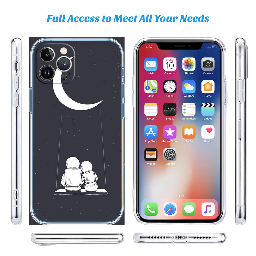 Astronaut Space Moon Case for Motorola G10 G20 G04 E30 E40 E22 E20 E13 E15 G22 G23 G05 G75 G35 G55 E22S E7 G6 G7 G8 G9 Plus Power Play