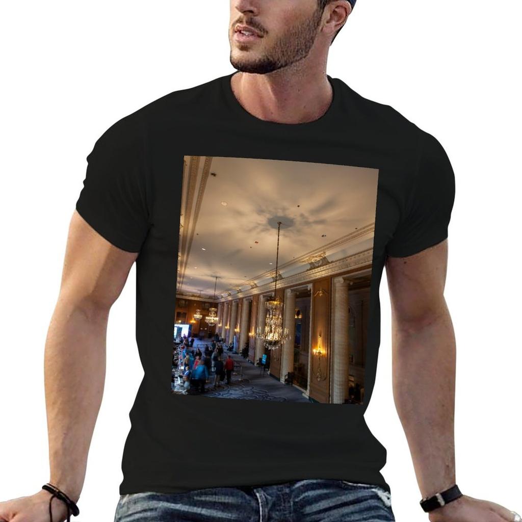 Hilton Chicago Lobby Tshirt Comfortable Workout Short Sleeve Shirt