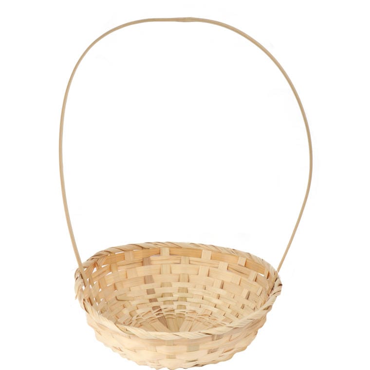 Natural Easter basket for Easter decoration, diameter 28 cm, height 40 cm