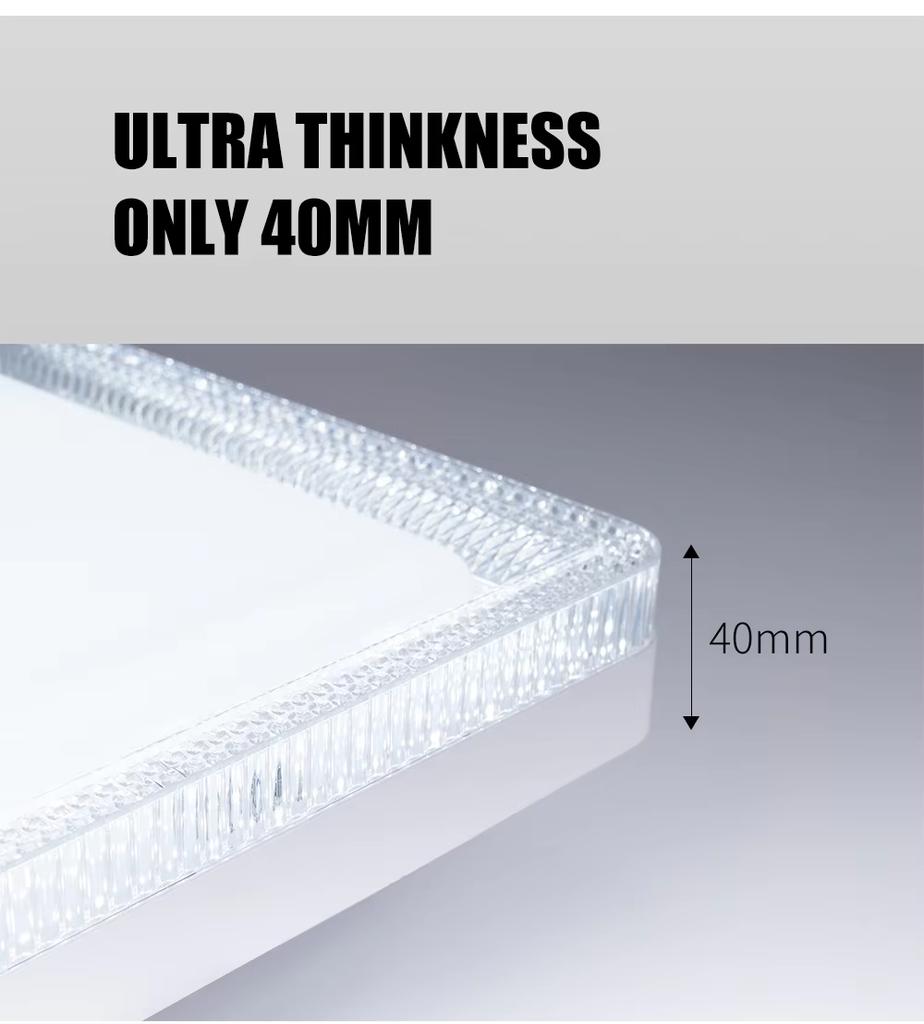 LED Crystal Ceiling Lamp Modern Fashion Cool White Light Bedroom Living Room Lighting Bathroom Square Light AC85-265V