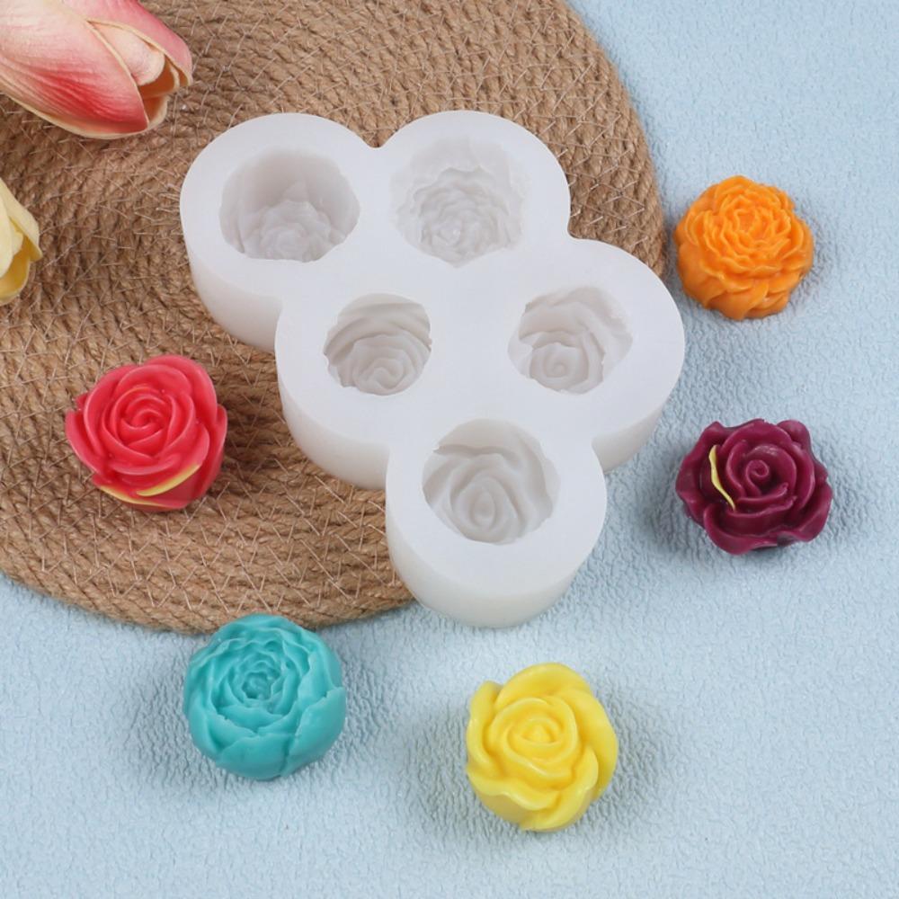 3D Design Flower Silicone Mold DIY Rose Peony Mold New Silicone Candle Mold For Candle Making