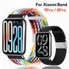 Нейлоновый ремешок для Xiaomi Band 9 Pro / 8Pro с металлической пряжкой, плетеный браслет на замену для Xiomi Miband 9pro 8pro, ремешок на запястье Correa