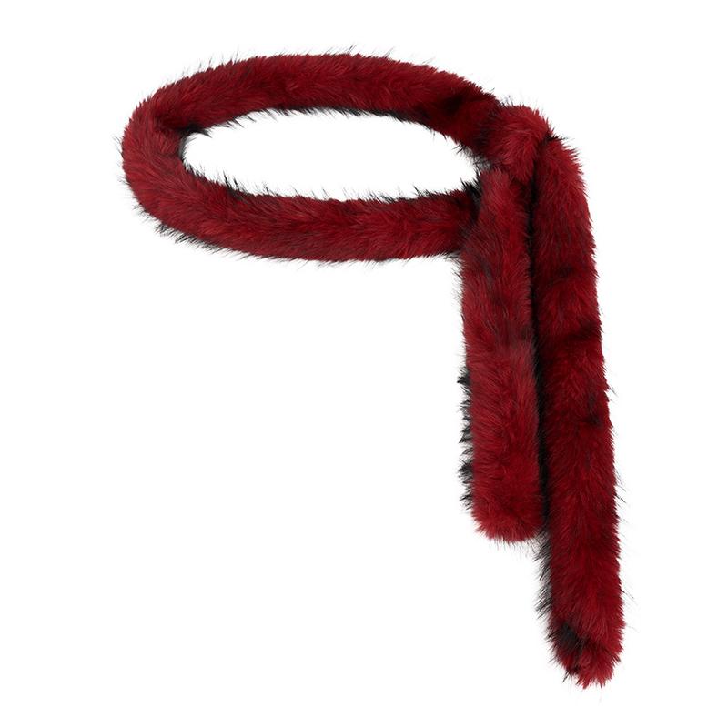 Унисекс Зимний Шарф Хип-хоп Имитация Меха на Пояс Уличный Длинный Меховой Пояс Винтажный Ремень Поясные Аксессуары Танцевальный Длина 180см