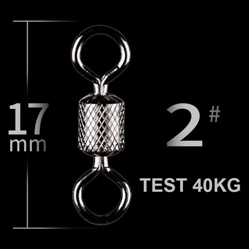 Rings Stainless Steel Ball Bearing Swivel Fishing Swivels Fishing Hook Connector Rolling Swivel