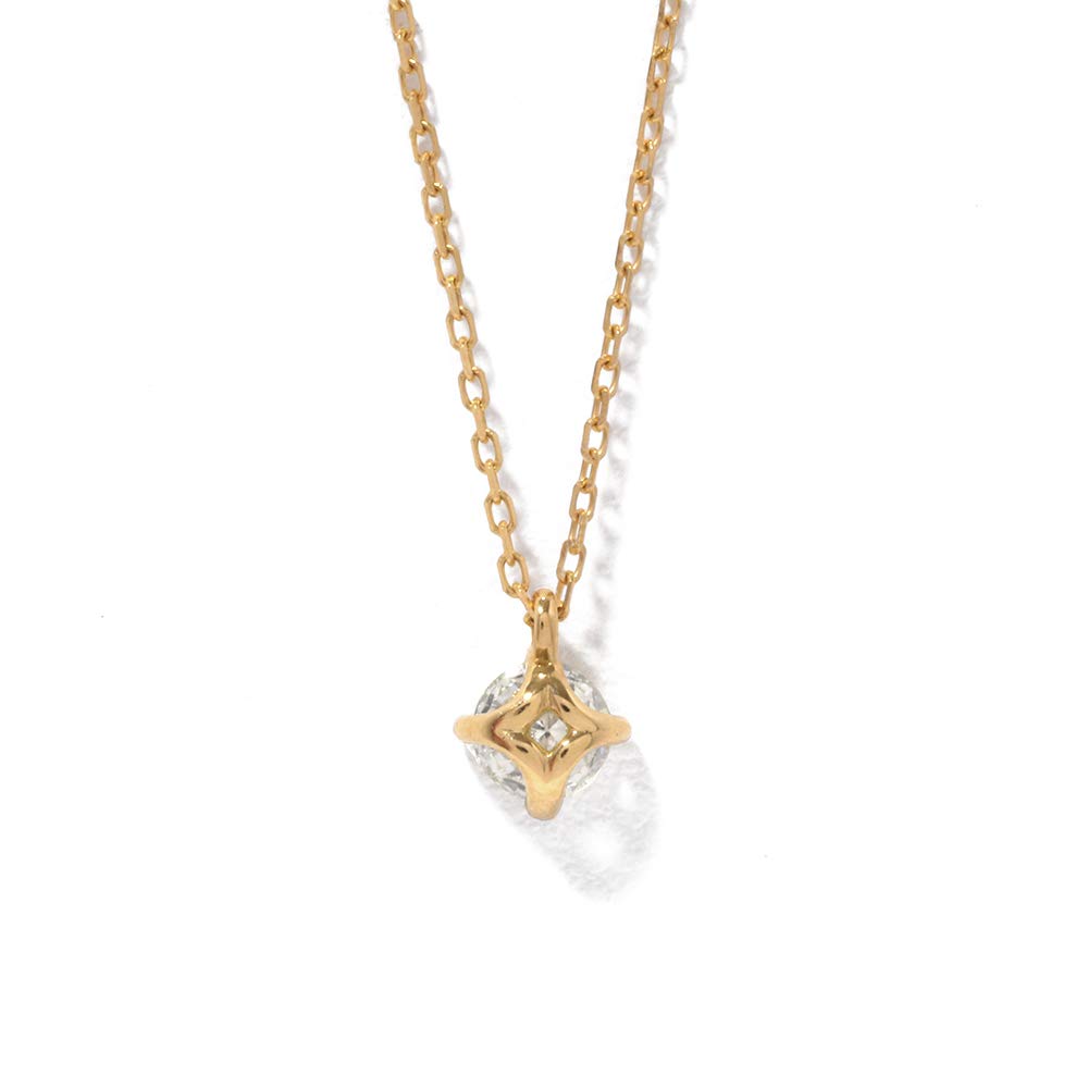 Estelle K18 Yellow Gold Diamond Necklace (0.1ct) 0442-9657-0019-0000