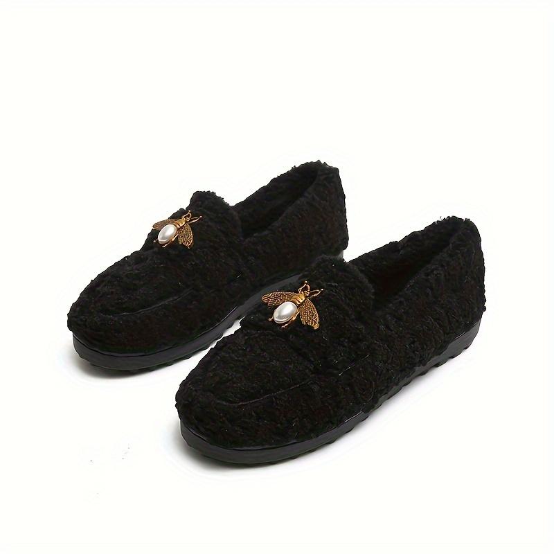 Женские ботинки из стриженого флиса для зимней носки 2025 корейский стиль плоская подошва влагоотводящие теплые удобные