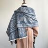 Geometric Abstract Graphics High-End Art Women'S Imitation Cashmere Warm Scarf Niche Personality Air Conditioner Shawl