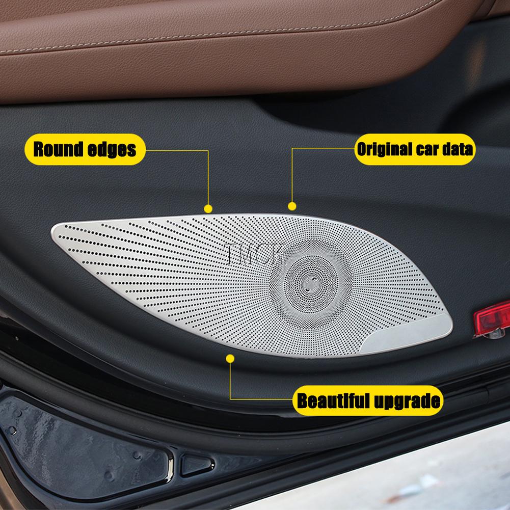 AAUH1 For Mercedes Benz E Class W213 E200 E220 E260 E300 E350 AMG E43 E53 E63 2016-2023 Car Front Rear Door Audio Speaker Cover Trim