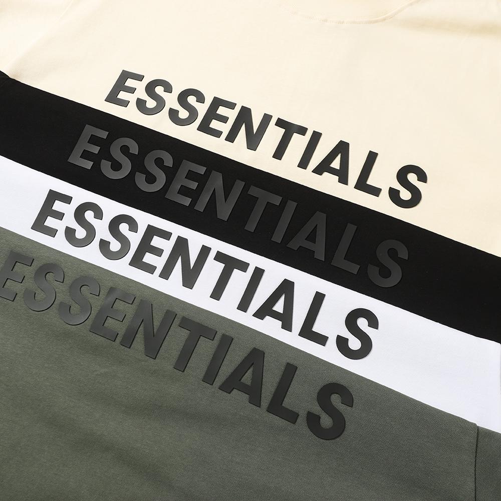 F101 Fear Of God Essentials Свободная футболка с принтом букв Свитшот с круглым вырезом - Унисекс Уличная одежда Пуловер