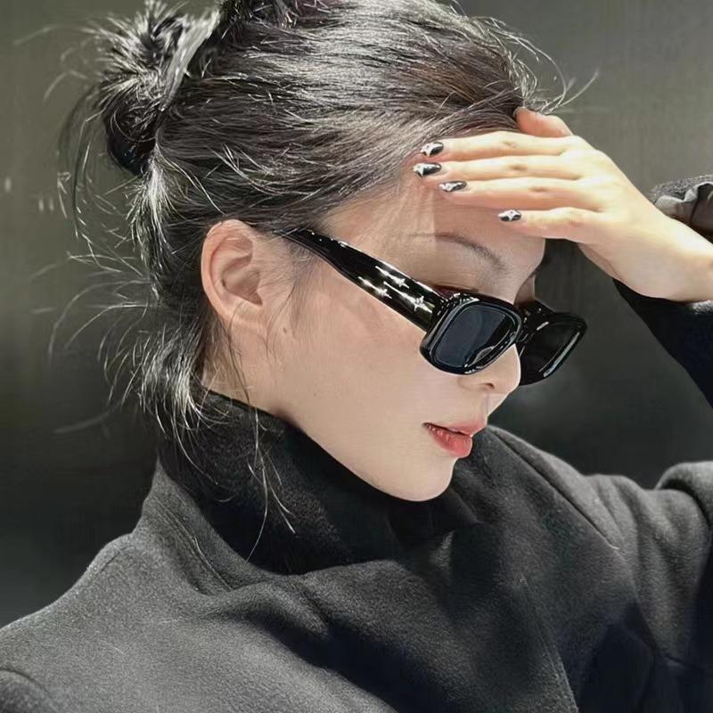 Square Gradient Sun Glasses Luxury Brand Small Rectangle Sun Glasses Street Photo Sunglasses Sun Protection