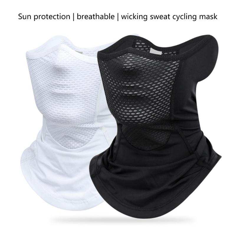 Outdoor Cycling Headwear Neck Gaiter Snood Ice Silk Tube Scarf Headbands Breathable Bandanas Face Mask