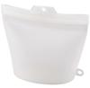 Cojit Frozen Water Bath Microwave OK Large Gusset Large Opening Silicone Cook Bag 1.8L Clear