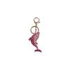 Rhinestone Dolphin Key Ring Metal Cartoon Whale Pendant  Gifts for Dolphin Lovers