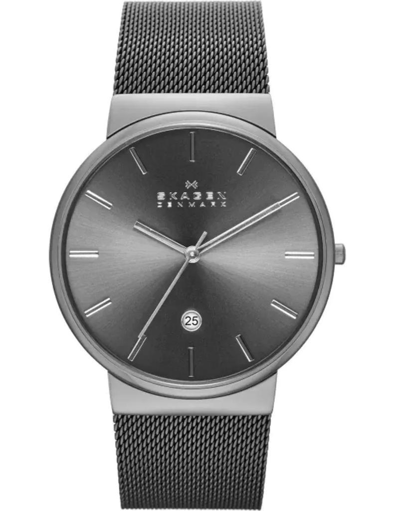 Skagen Часы Мужские Кварцевые Часы Стальные 30 Кварц Серые 40мм SKW6108