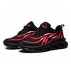 Men's Flame Printed Sneakers Flying Weave Sports Shoes Comfortable Running Shoes Outdoor Men Athletic Shoes