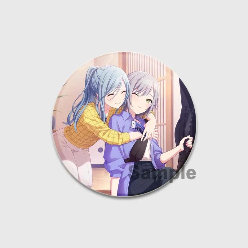 32/44/58 мм Проект SEKAI Аниме Хиномори Шихо Лео/Нужно Значок Круглая Жестяная Брошь для Одежды Сумка Шляпа Аксессуары Эмалевые Булавки Подарки для фанатов