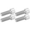 4Pcs Titanium Alloy Bike Handlebar Stem Bolts Gold/Silver Stem Inner Hex Screws  Bicycle Maintenance
