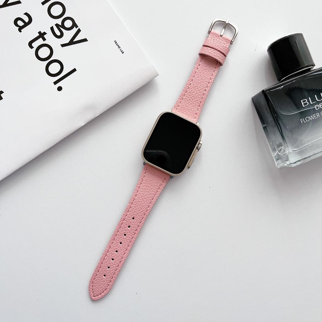 Ремешок из натуральной кожи для iWatch Band 45 мм, 44 мм, 42 мм, 49 мм, модные аксессуары для умных часов для iWatch Ultar 8, 7, 6