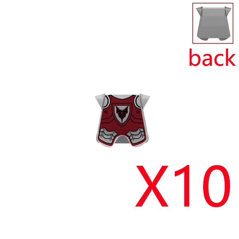 MOC Medieval Building Blocks Soldier Figures Weapons Accessories Armor Shield Flag Transport Ox Horse Mini Brick Toy Gift X010