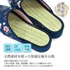 Takeharu Tatami Hemp Leaf Size 14 M Women's Slippers, Pattern/Navy,