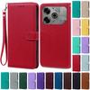 For Tecno Pova 6 Pro Case Leather Wallet Flip Phone Case For Tecno Pova 6 Pro 5G Cover For Tecno Pova 6 Pro Case Coque Fundas