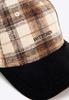 Wittchen Men's Brown And Beige Cap, Brown And Beige Polyester
