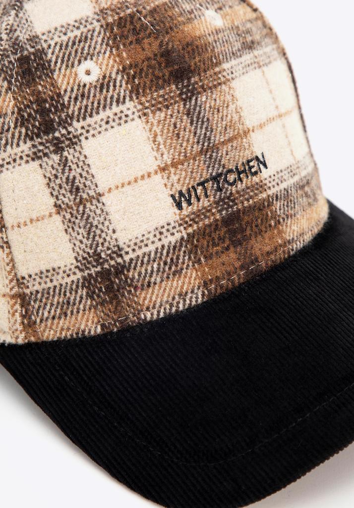 Wittchen Men's Brown And Beige Cap, Brown And Beige Polyester