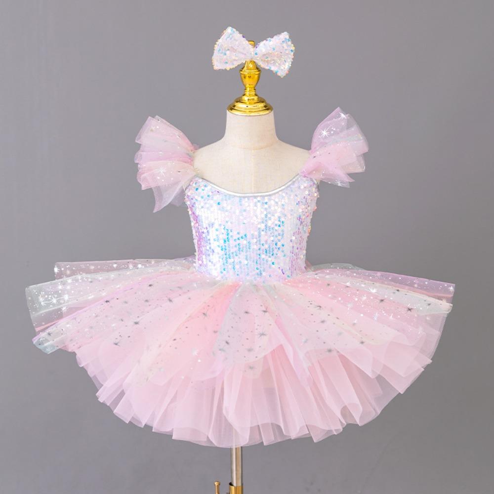 Puffy Kids Ballet Dress Sequin Princess Dress Fashion Ballet Tutu  Dance