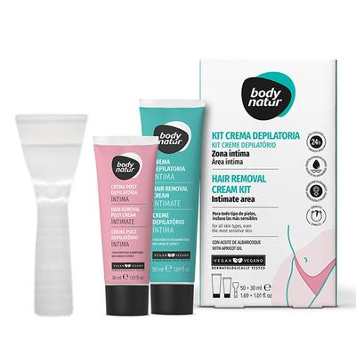 Крем для удаления волос Body Nature и бальзам для ухода после депиляции для линии бикини, 1 набор
